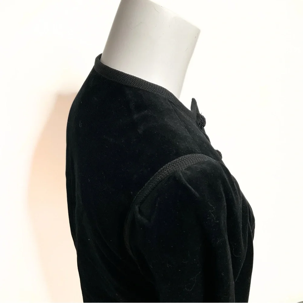 Vintage Sottana David Lohman Womens Sophisticated Velvet Blazer SZ 4 Whimsigoth - Picture 2 of 6